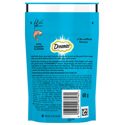 Dreamies Cat Treat Biscuits with Salmon Flavour 60g
