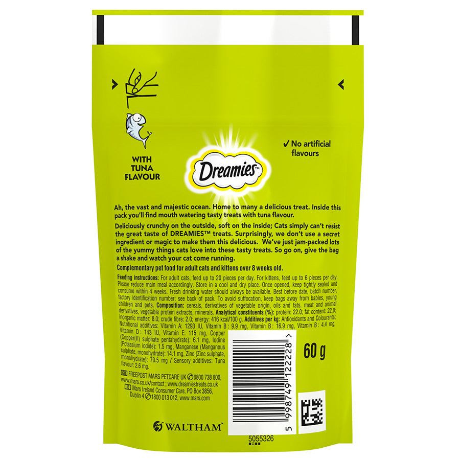 Dreamies Cat Treat Biscuits with Tuna Flavour 60g
