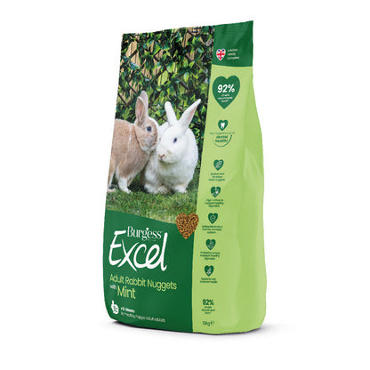 Burgess Excel Rabbit Nuggets with Mint 10kg