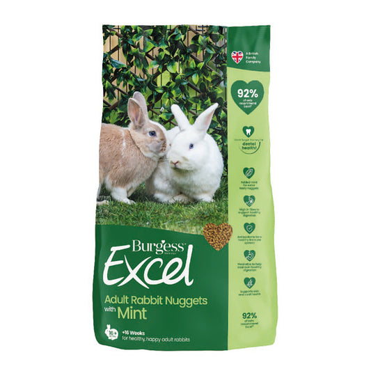 Burgess Excel Rabbit Nuggets with Mint 10kg