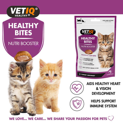 VetIQ Healthy Bites Nutribooster Kitten Treats 65g