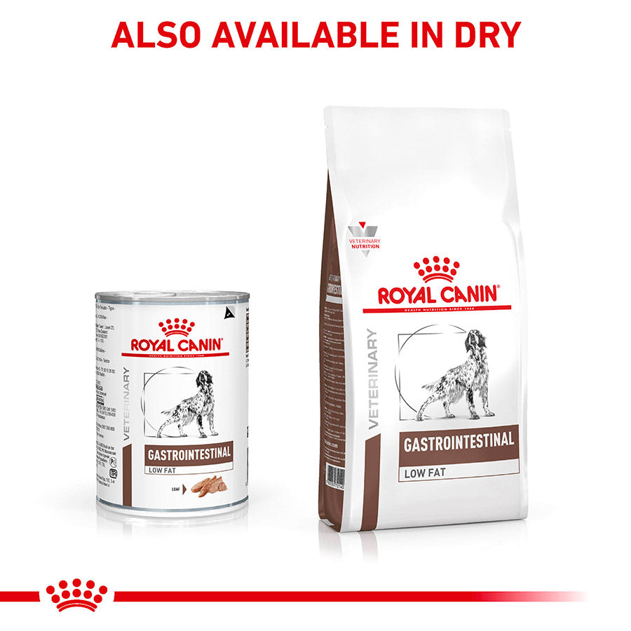Royal Canin Vet Gastrointestinal Low Fat Wet Adult Dog Food 12x410g