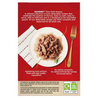 Gourmet Mon Petit Wet Cat Food Tuna, Salmon & Trout 6x50g