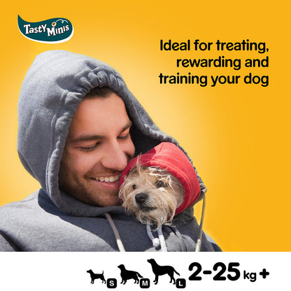 Pedigree Tasty Minis Adult Dog Cheese & Beef Nibbles 140g