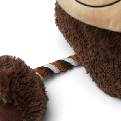 Pets at Home Twizzle Monkey Squeaky Dog Toy Large