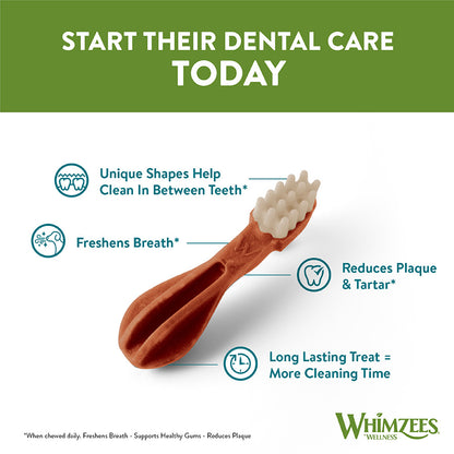 Whimzees Daily Dental Toothbrush For X Small Dogs 48 Pack 360g