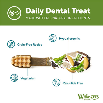 Whimzees Daily Dental Toothbrush For X Small Dogs 48 Pack 360g