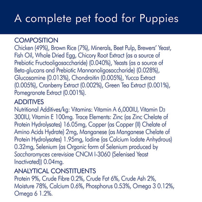 AVA Optimum Health Puppy Wet Dog Food Chicken Pâté 395g