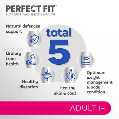 Perfect Fit Advanced Nutrition Wet Adult Cat Food Mixed In Gravy 12x85g