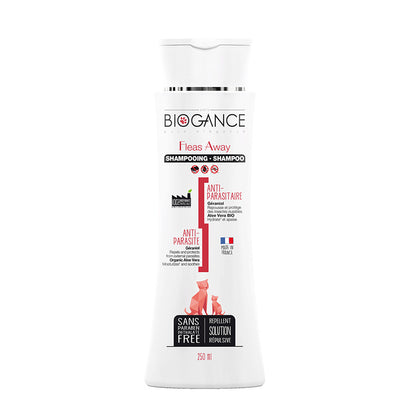 Biogance Fleas Away Anti-Parasite Cat Shampoo With Geraniol & Aloe Vera 250ml