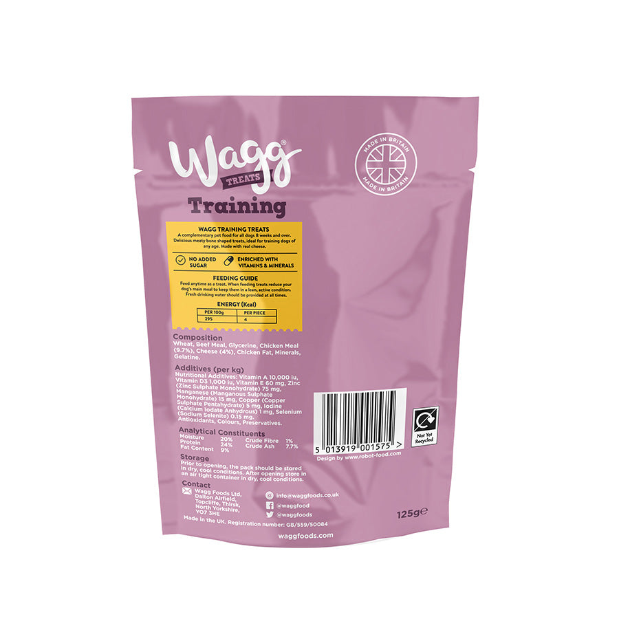 Wagg Dog Training Treats with Chicken & Cheese 125g