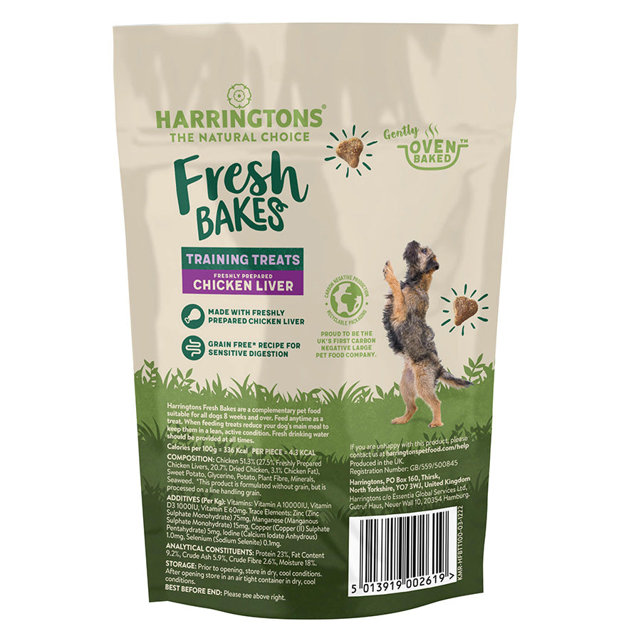 Harringtons Fresh Bakes Grain Free Dog Training Treats 100g