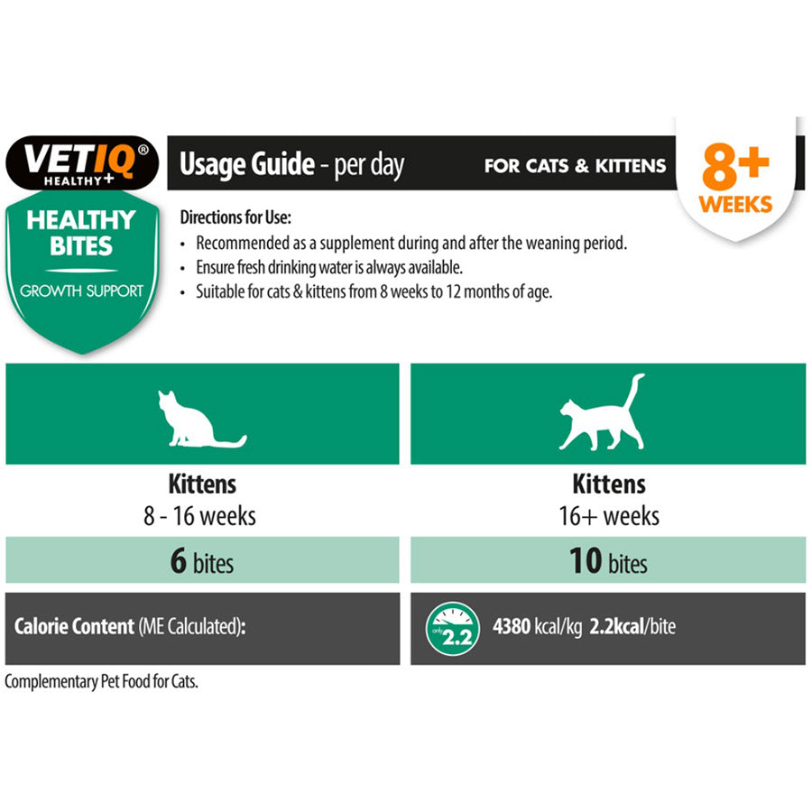 VetIQ Growth Support Healthy Bites Kitten Treats 65g