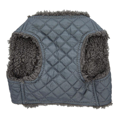 Pets at Home Quilted Shearling Dog Harness Grey Small