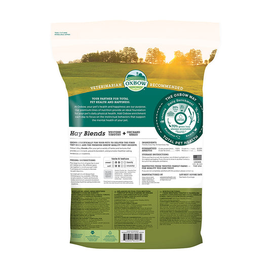 Oxbow Hay Blends Western Timothy & Orchard Grass Small Animal Food 2.55kg