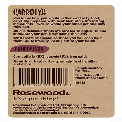 Rosewood Naturals Carrotys for Small Animals 200g