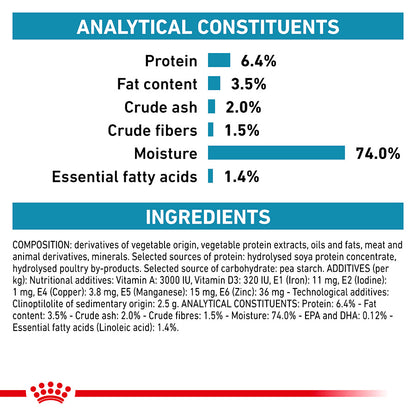 Royal Canin Veterinary Hypoallergenic Wet Dog Food In Loaf 12x400g