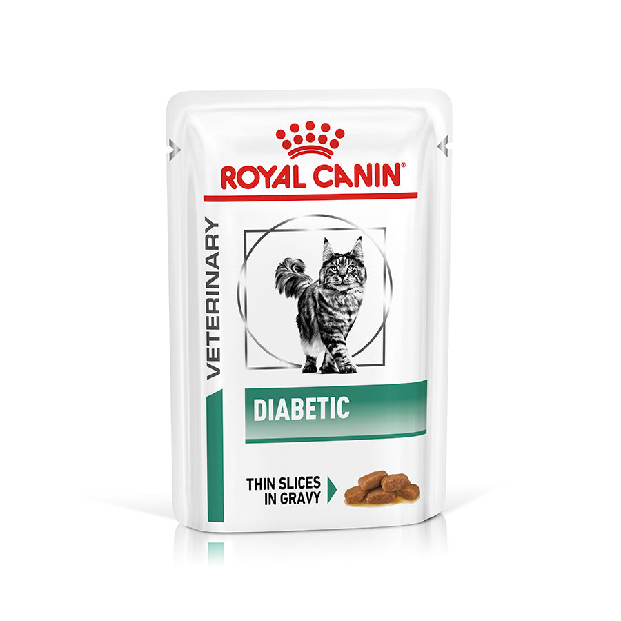 Royal Canin Veterinary Diabetic Adult Wet Cat Food in Gravy 48x85g