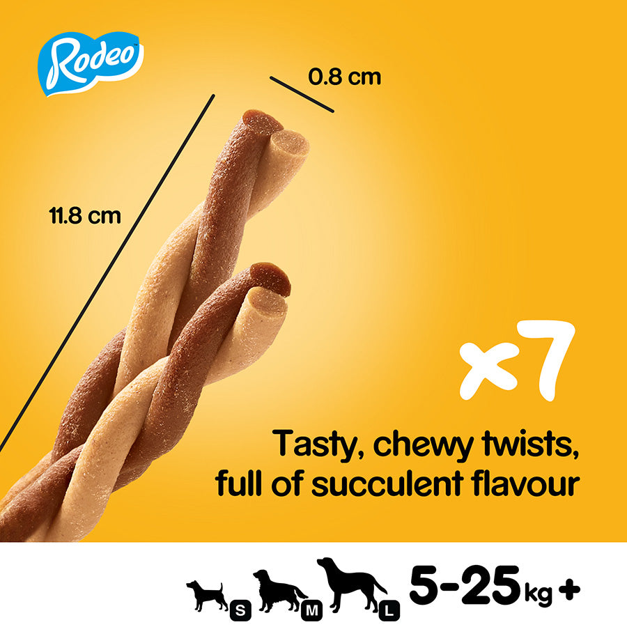 Pedigree Rodeo Dog Chicken Sticks 7 Pack 123g