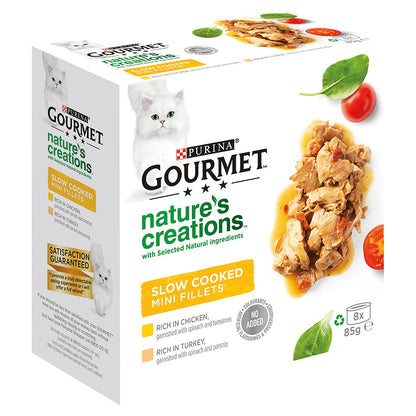 Gourmet Nature's Creations Wet Cat Food Chicken & Turkey 8x85g