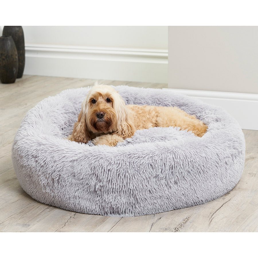 Pets at Home Donut Dog Bed Grey Large
