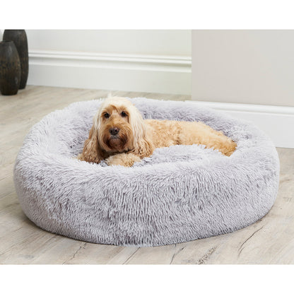 Pets at Home Donut Dog Bed Grey Large