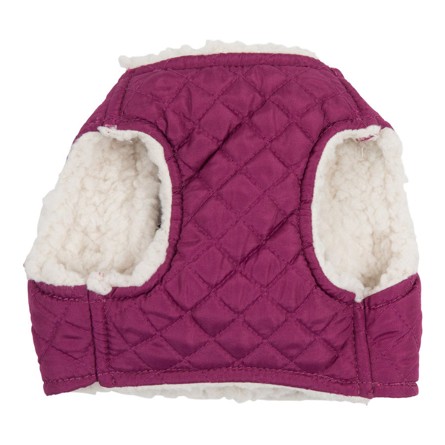 Wag-a-Tude Quilted Dog Harness Pink