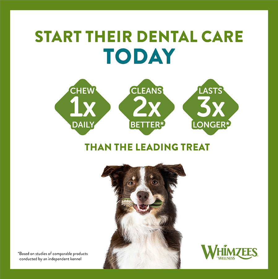 Whimzees Small Dogs Daily Dental Variety Box 56 Pack 840g