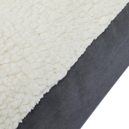 Pets at Home Teddy Dog Mattress Grey Large