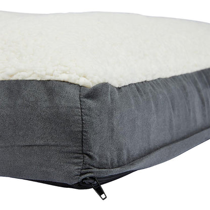 Pets at Home Teddy Dog Mattress Grey Large