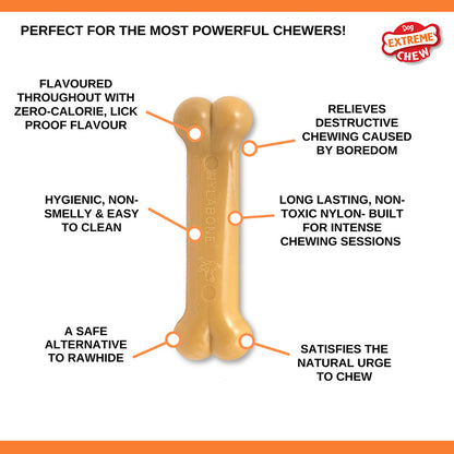 Nylabone Dura Dog Chew Toy Peanut Butter Large