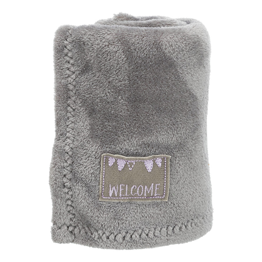 Trixie Junior Cuddly Set Puppy Blanket/Rabbit Grey 50cm