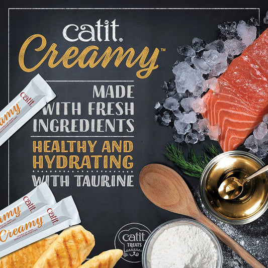 Catit Creamy Lickable Cat Treats Tuna 15x10g