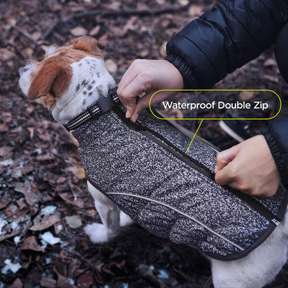 3 Peaks 3M Thinsulate Bomber Dog Coat Black Marl
