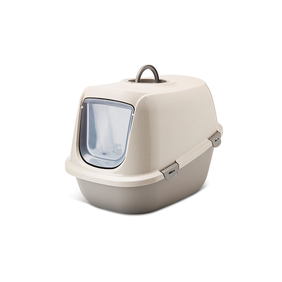 Savic Leo Hooded Cat Litter Tray Grey