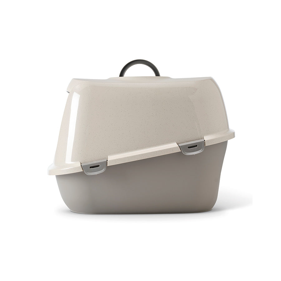 Savic Leo Hooded Cat Litter Tray Grey