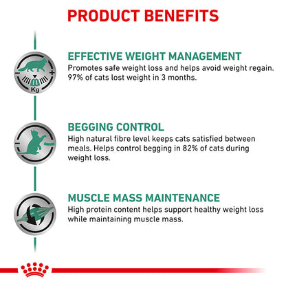 Royal Canin Veterinary Satiety Weight Management Adult Dry Cat Food 6kg