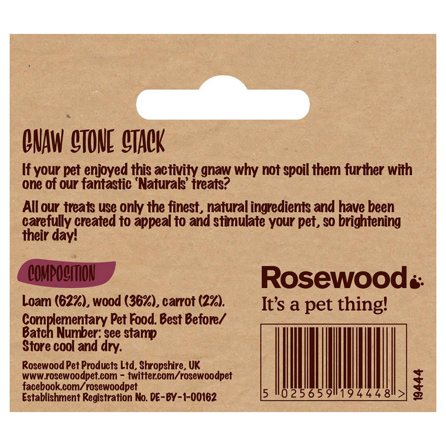 Naturals Gnaw Stone Stack Small Animal Treat 200g