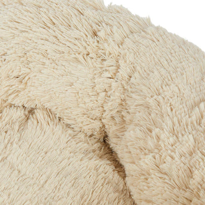 Pets at Home Calming Donut Dog Bed Oatmeal Large
