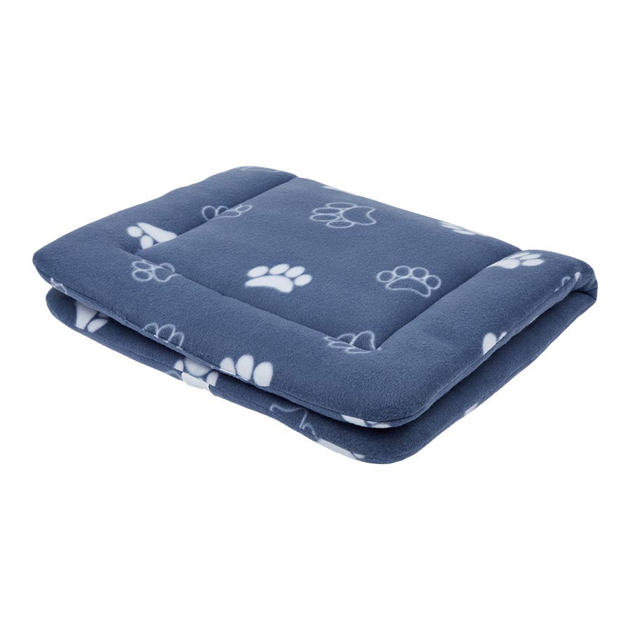 Pets Essentials Bone Fleece Dog Crate Mat Grey