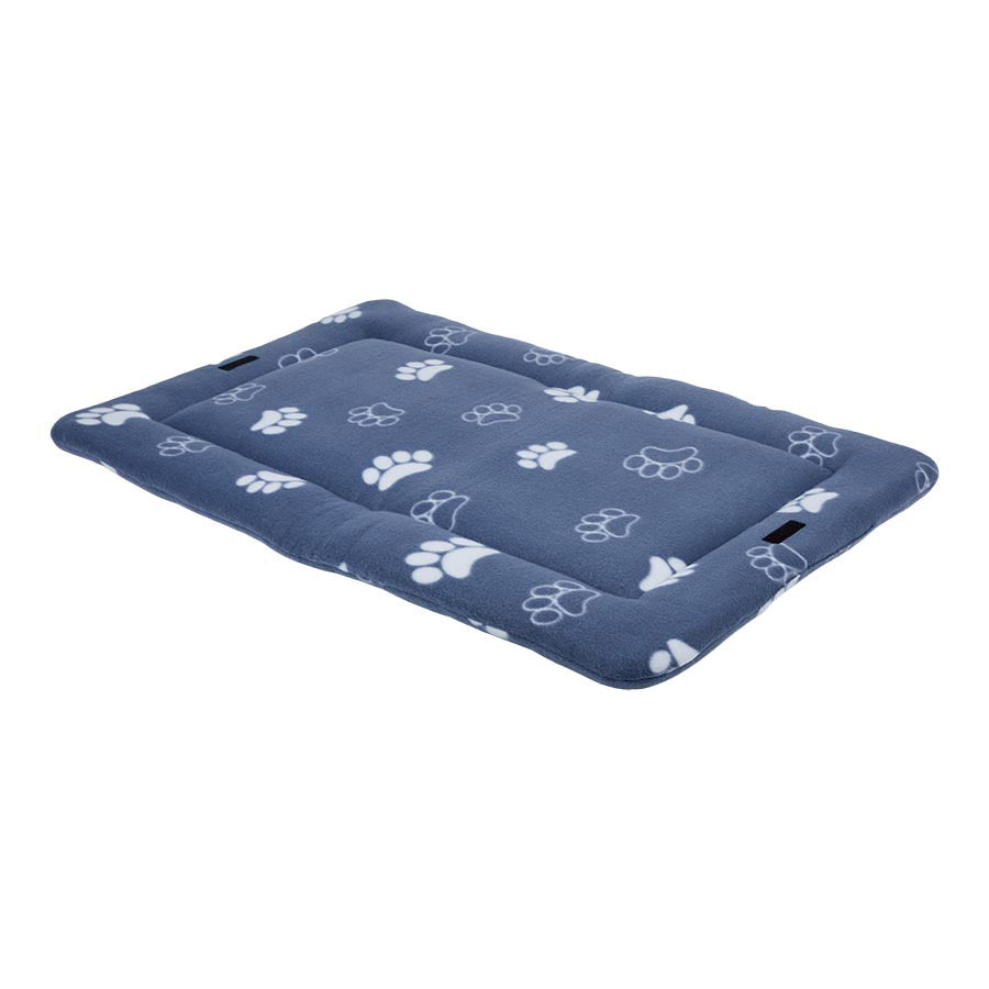 Pets Essentials Bone Fleece Dog Crate Mat Grey