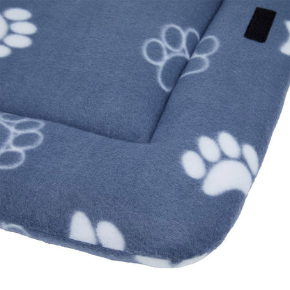 Pets Essentials Bone Fleece Dog Crate Mat Grey