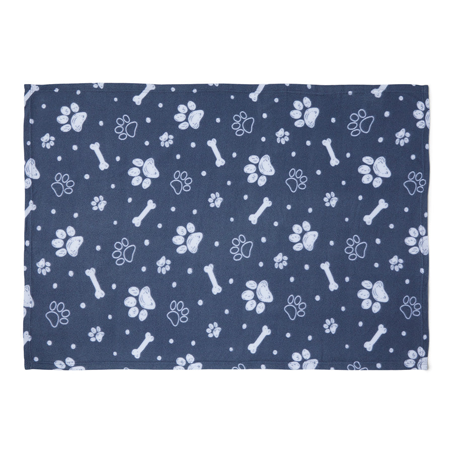 Pets Essentials Bone Dog Comforter Blanket Grey 100 x 72cm
