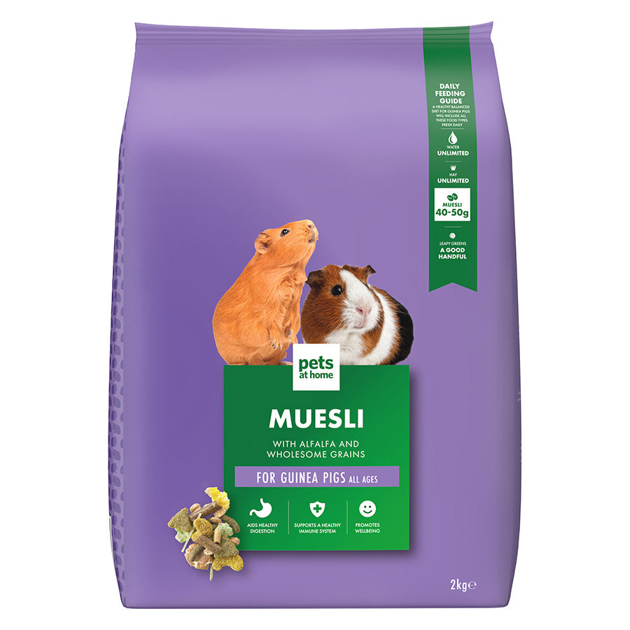 Pets at Home Small Animal Guinea Pig Muesli Food 2kg