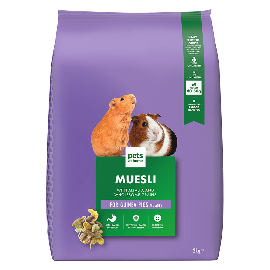 Pets at Home Small Animal Guinea Pig Muesli Food 2kg
