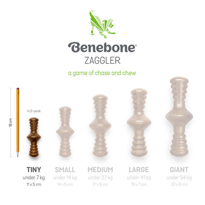Benebone Puppy Chew Toy Bacon 2 Pack X Small