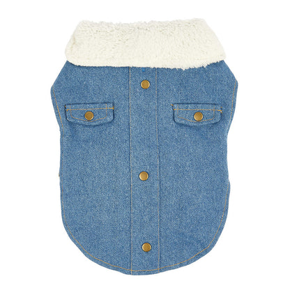 Pets at Home Denim Dog Jacket Blue