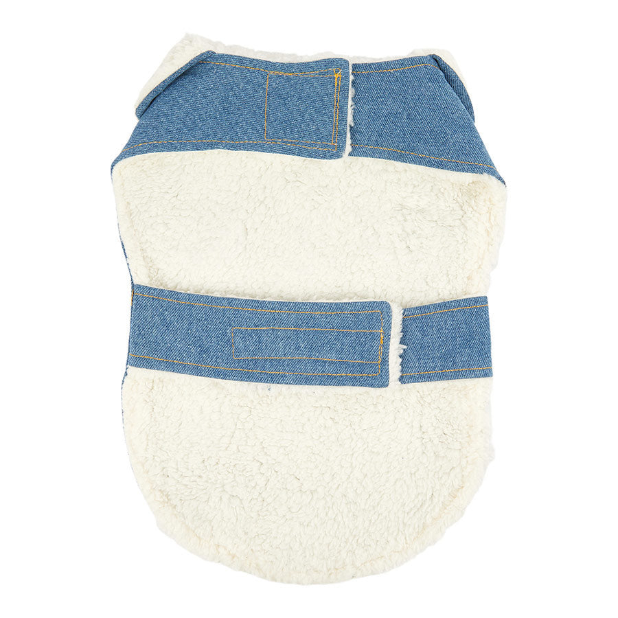 Pets at Home Denim Dog Jacket Blue