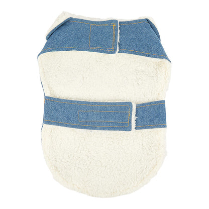 Pets at Home Denim Dog Jacket Blue