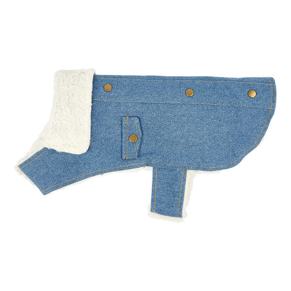 Pets at Home Denim Dog Jacket Blue